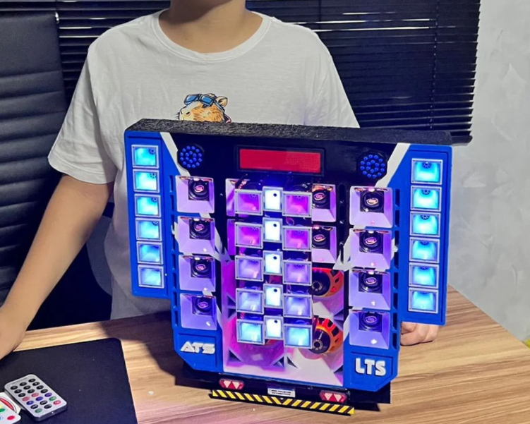 Mini Paredao com LED - Demonstracao do produto